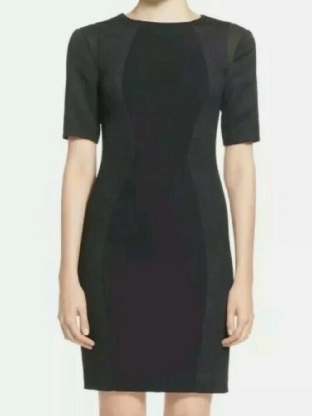 TED BAKER LONDON 'ABRIAL' MESH PANEL DRESS, SZ TED 0 US2 Black